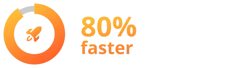 80% faster thx to AI solutions